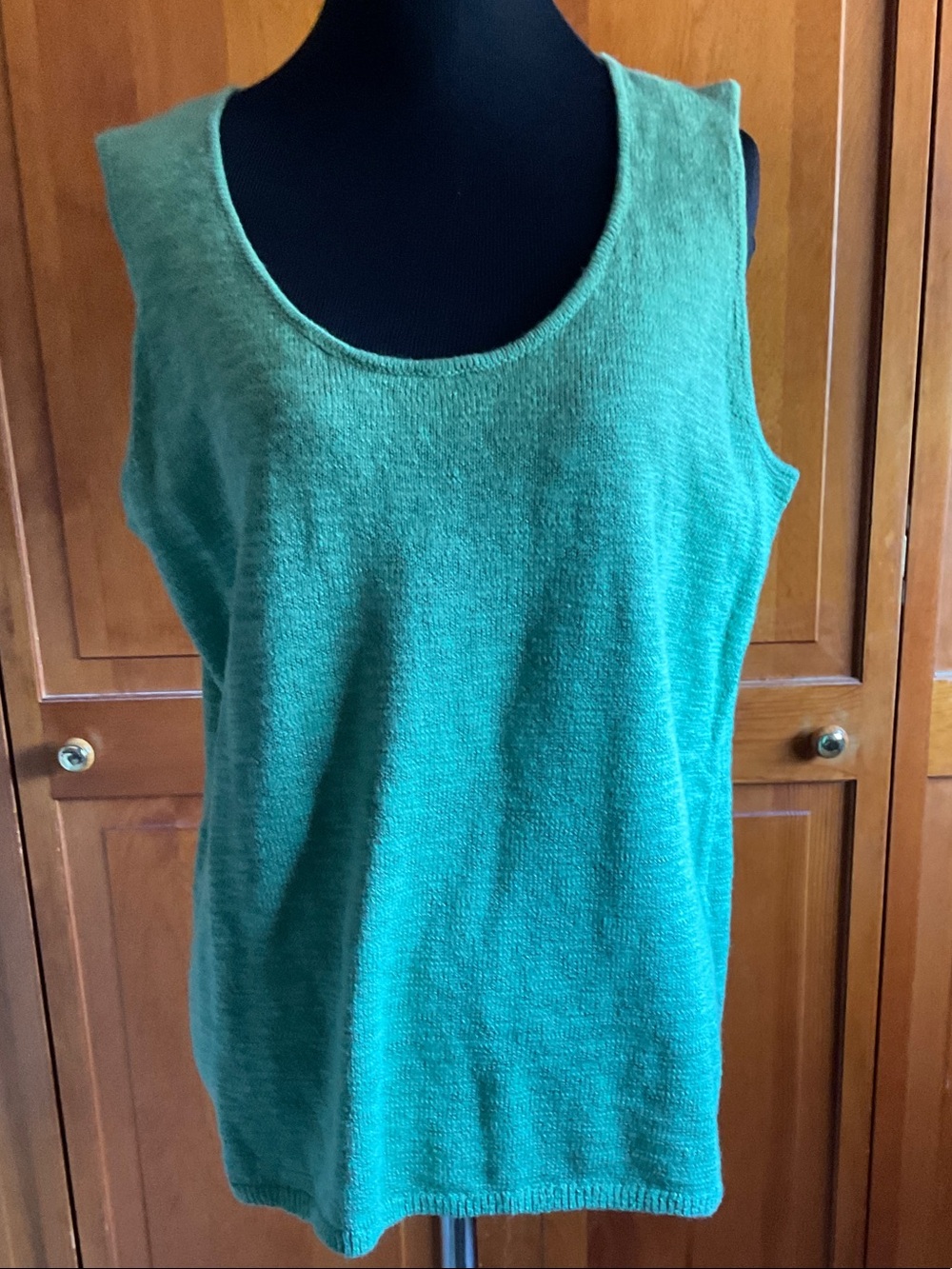 Coldwater Creek Teal Green Sleeveless Knit Tank